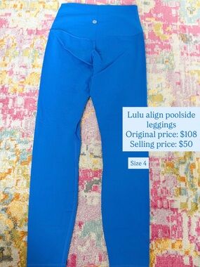 lululemon athletica Align Poolside Leggings - Bright Blue